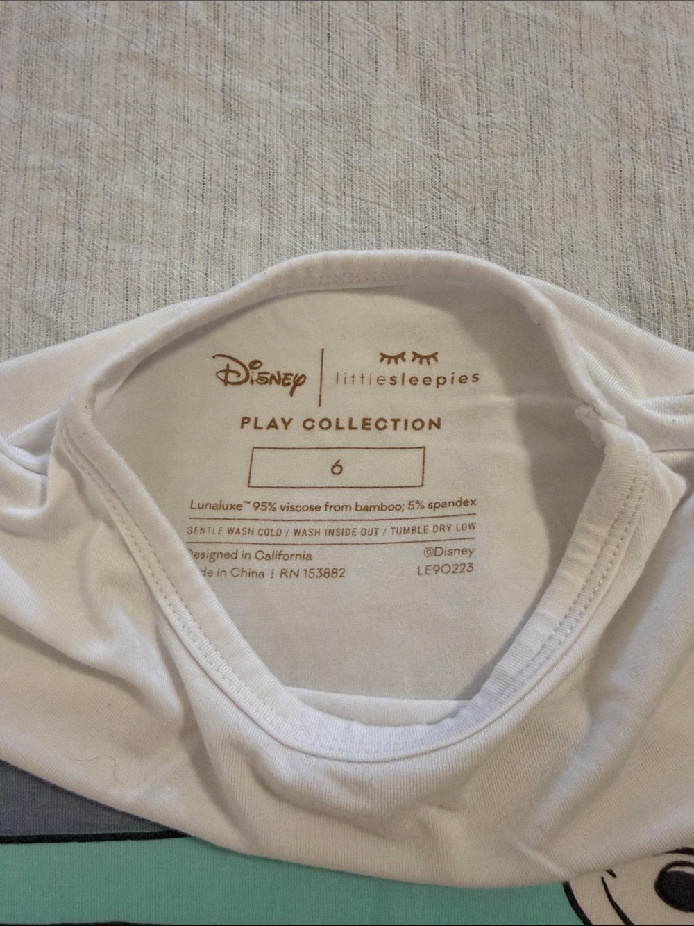 Little Sleepies Mickey shirt - Picture 3 of 4